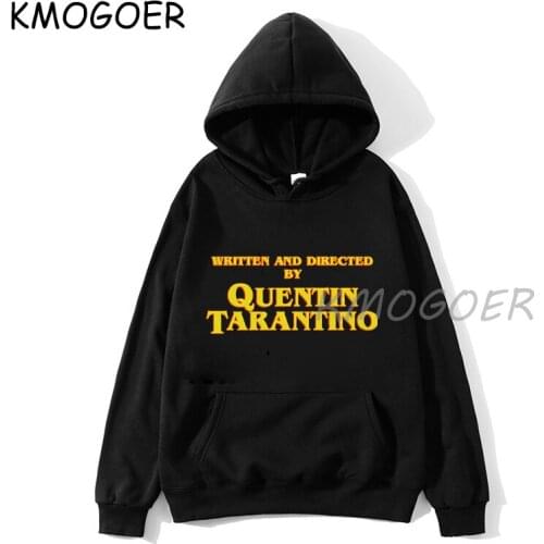 Written and Directed Hoodie Women Quentin Tarantino Graphic Pulp Fiction Casual Sweatshirts High Quality Funny Woman Pullovers