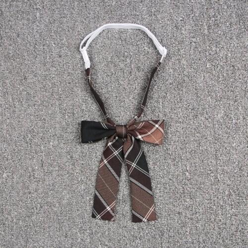 Jk Uniforms Collar Butterfly Cravat School Dresses For Girl Plaid Bow Tie Lady Anime Sailor Suit Striped Tie High School Student