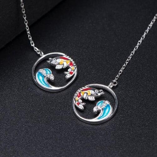 Volta Van Vintage Drop Earrings 925 Sterling Silver Pendientes Plata 2021 New Fine Jewelry Carp Original Design Concise Earrings