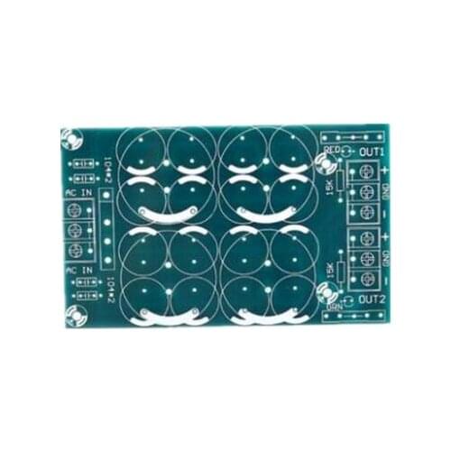 Dual power supply rectification filter 2 sets of parallel output with fuse tube power amplifier power board blank board PCB