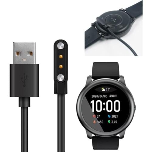 Smartwatch Dock Charger Adapter Magnetic USB Charging Cable Base Cord Wire for Xiaomi YouPin Haylou Solar LS05 Sport Smart Watch