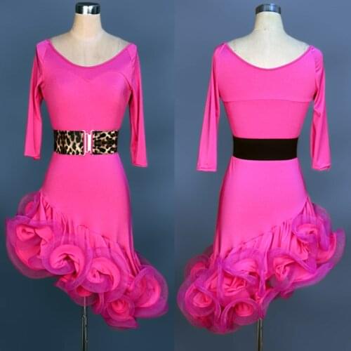 2019 new latin dance dresses 7color lulu dance dress S-XXL salsa dance skirts leotard women ladies latin dance skirts free ship