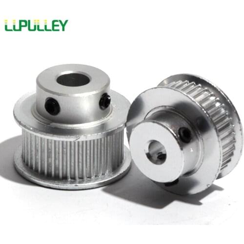 LUPULLEY S2M 48T Timing Belt Pulley Bore 5/6/6.35/7/8/10/12mm 48Teeth Stepper Synchronous Pulley Wheel With Belt Width 7/11mm