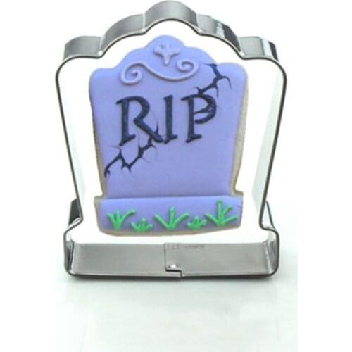 1pcs patisserie reposteria Cartoon Tombstone Moldes Metal Cookie Cutter Fondant Cake Decor Tools Biscuit Cupcake Pastry Mould