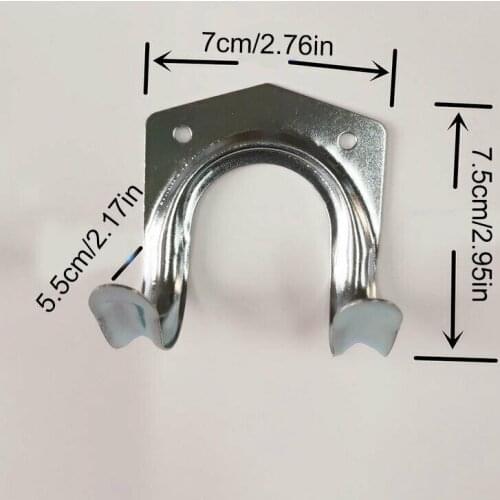 10 Pcs Metal Tool Storage Wall Hook Double Hanger Holder Hanging Garden Garage C1