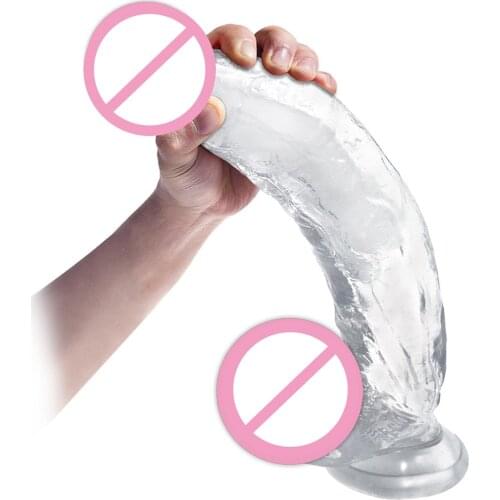 11.8*2.3 Inch Giant Dildo Suction Cup Realistic Huge Dildos Sex Toys for Women Jelly Dildo Godemichet Thick Dick Horse Penis