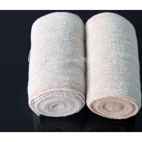 12 Rolls/Lot Crepe Stretch Bandage Elastic Smooth Texture Coba Knee Support Adherent Wrap 7.5cm x 4.5m First Aid