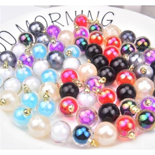 15Pcs 15mm round pearl Handmade Sewing Buttons crystal beaded for Clothing Sewing Accessories Women Clothes shirt DIY Material