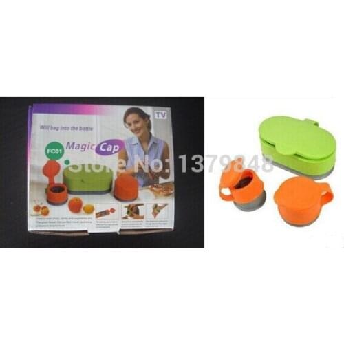 3 in 1 Food Storage Snack Seal Bag Magic Cap bag cap Lid sealing device multifunctional food sealing cover 3pcs/set