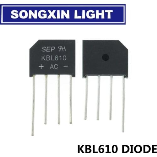 5PCS KBL406 KBL410 KBL608 KBL610 2A-6A 600V-1000V KBP206 KBP210 KBP307 KBP310 Single Phases Diode Rectifier Bridge Wholesale