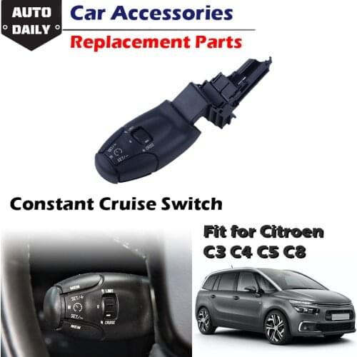 6242.Z8 6242Z8 Cruise Control Switch Fit For Citroen C3 C5 C8 Peugeot 207 307 308 407 607 3008 Car Accessories 96637157XT