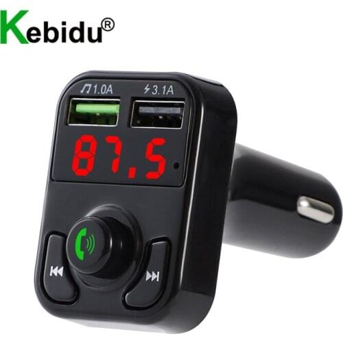 Bluetooth Car Charger FM Transmitter Car Audio MP3 Player TF Card Car Kit 3.1A Dual USB Car Phone Charger For Xiaomi Iphone