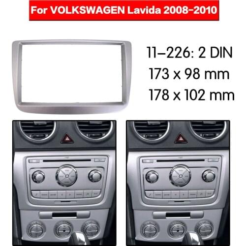 Car Radio frame Audio Fascia For VOLKSWAGEN Lavida 2008-2010 Car Stereo Radio Fascia Panel Installation Adapter DVD player Frame