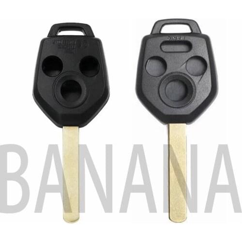 2PCS/LOT For Subaru car key case Subaru 3-button, 3+1-button straight panel remote control shell Uncut, car key replacement case