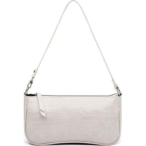 Lady Handbags Purses Female Small Clutch Travel Handbag Stone Pattern Pu Leather Shoulder Bags for Women 2021 Solid Color