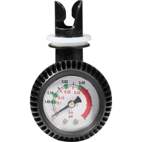 Air Pressure Gauge 5 PSI Air Thermometer Barometer Meter Pump Gas Testing Tools for Inflatable Boat Kayak Surfboard