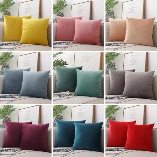 2pcs Cushion Cover Velvet Decoration Pillows For Sofa Living Room Car House De Cousin Decorative Pillows Nordic Home Decor