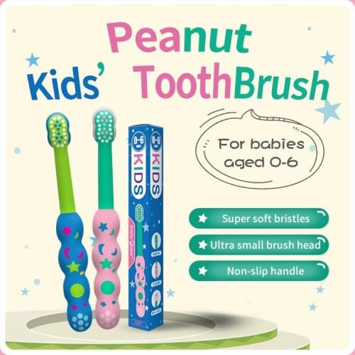 Peanut Kids' Tooth Brush Super Soft Bristles Ultra Small Head High Quality Cute Children Toothbrush