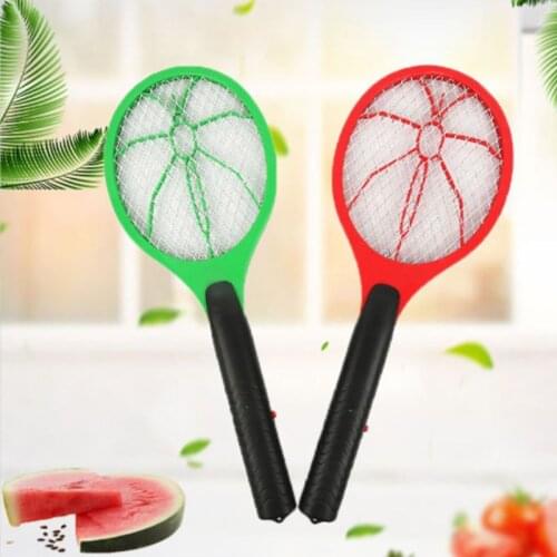 Electric Anti Mosquito Swatter Cordless Battery Power Insects Fly Killer Bug Zapper Racket Summer
