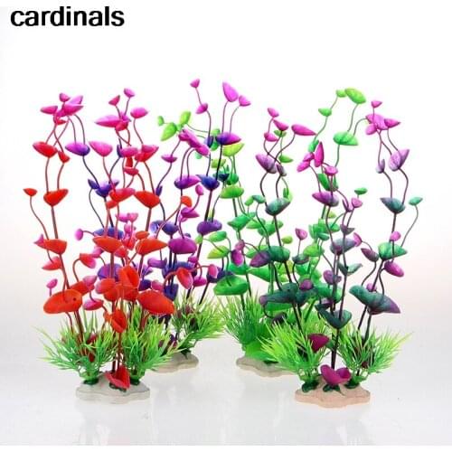 1PCS PVC Fish Tank Decoration Simulation Artificial Trumpet Environmental Aquarium Accessories Simulation Fake Aquatic Plants