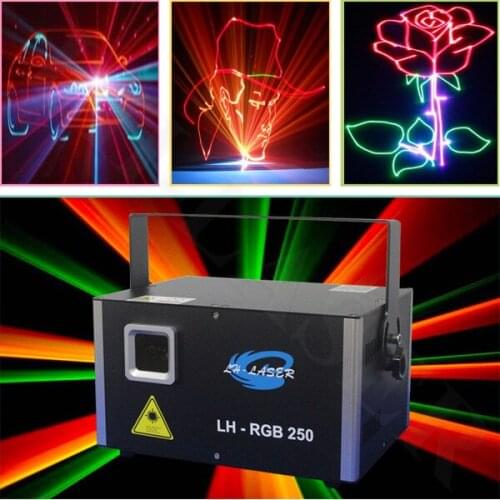 3W full color laser light for outdoor logo and advertising projector from lh-laser company