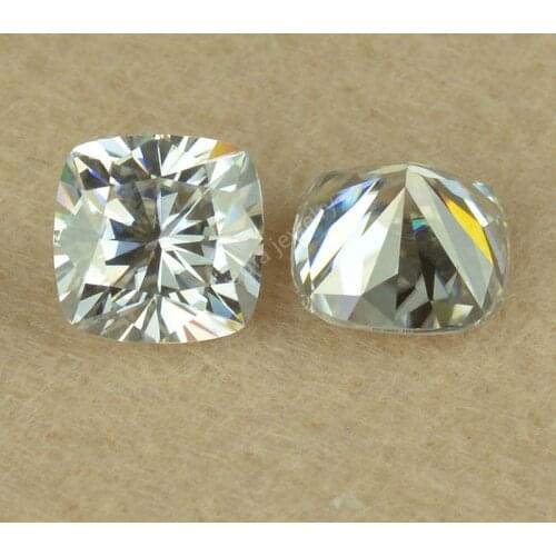Hot Sales 1 Ct 6x6mm D Colors Brilliant Cut Cushion Shape VVS1 Loose Lab Grown Moissanites Diamond