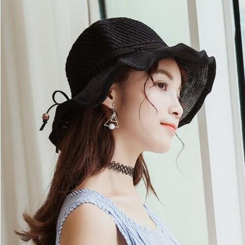 Mingjiebihuo new arrival sweet Sun protection sunscreen Summer sun hat beach cute comfortable adjustable summer sun hat