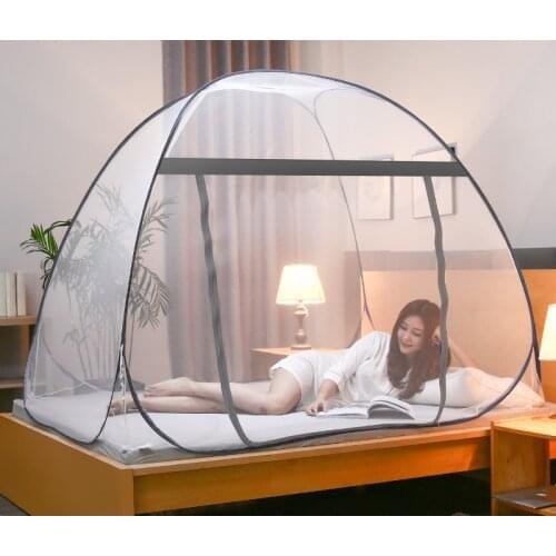 Mosquito Net Yurt Polyester Mosquito Curtain Bed Curtain Netting Tent Mongolian Single Door Lace Anti Insect Mesh L