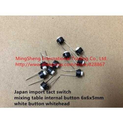 Original new 100% touch switch mixing table internal button 6x6x5mm white button whitehead