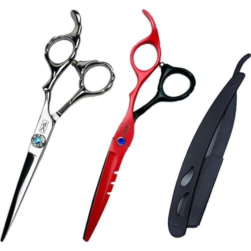 Barber shop 6 Inch Hair Scissors Professional Hairdressers Barber Scissors Thinning Hairdressing Scissors Cutting Shears tool
