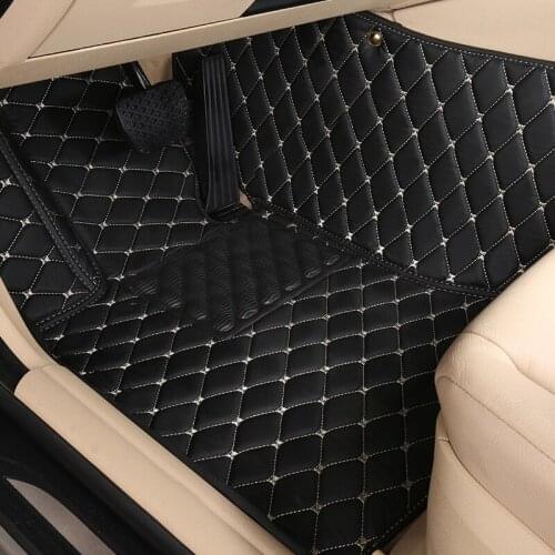 Customized Full Covered Car Floor Mats for Renault Duster Fluence Keloes Kadjar Magene Scenic 5seat Waterproof Durable Carpets
