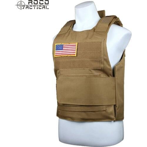 ROCOTACTICAL Ultralight Ballistic Plate Carrier Quick Release Police Swat Vest Tactical Ballistic Armor Plate Carrier Vest