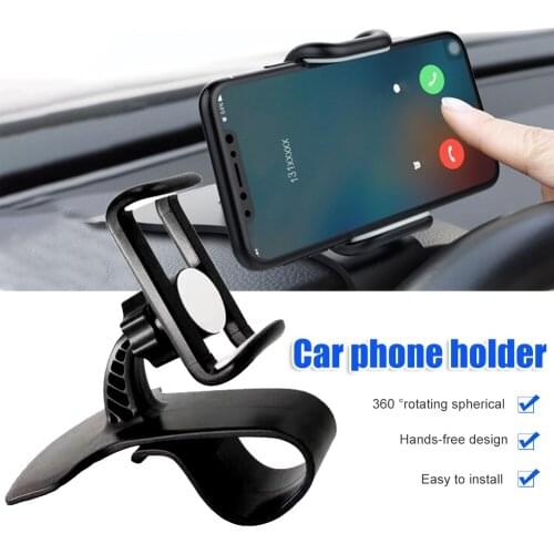 Universal 360 Degree Rotation Car Auto Dashboard Mobile Phone Stand Holder Clip