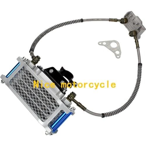 Refit Dirt Pit Bike Oil Cooler Cooling Radiator Engine Kit Universal For 125 140cc Motorcycle ATV