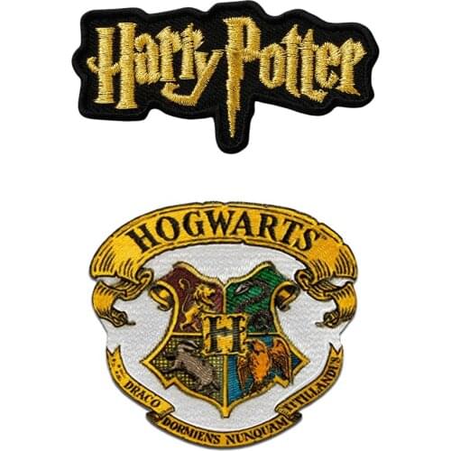 HPotter iron-on patch for clothing and Textiles, fabric decoration, HPotter clothing patches, Howarts