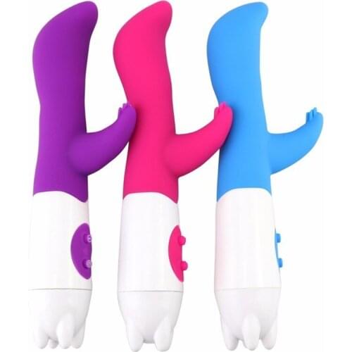 10 Speed G spot Rabbit Vibrator Dual Vibration Female Vagina Massager Clitoris Stimulator Anal Dildo Vibrator Sex Toys for Woman