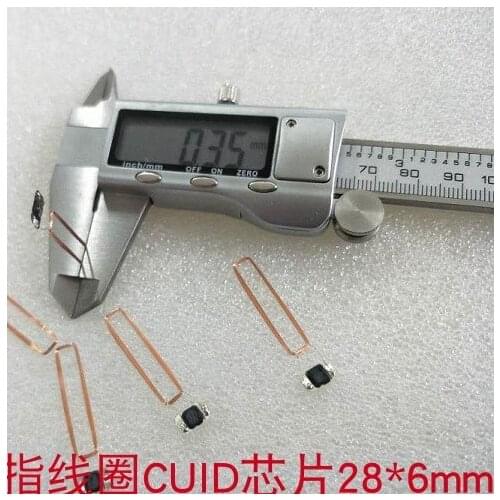 10pcs/Lot CUID COB and antenna coil and chip 13.56MHz IC tag RFID passive cards 28*6*0.35mm
