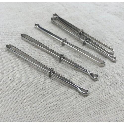 10Pcs Stainless Steel Cited Clips Elastic Belt Wearing Rope Weaving Tool Bag Wrap Rope Wearing Sewing Tools Accessories