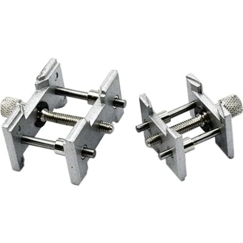 2 Set Metal Watch Movement Holder Fixed Base Multi Function for Watchmaker Watch Clamp Watches Repair Tools Accessories