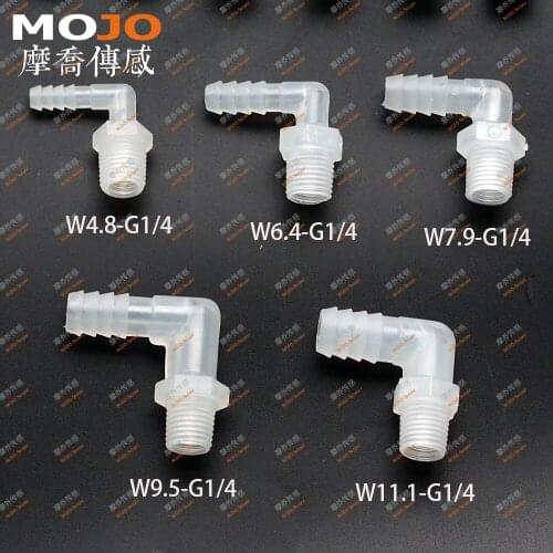 2020 Free shipping!! MJ-W4.8-G1/4 Elbow male thread to nipple water connector fitting (10pcs/lots)