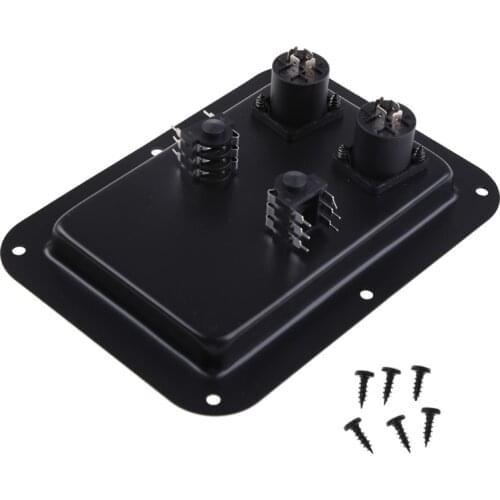 2021 Junction Box 4-Core Socket Jack Plate Terminal Binding Post Dual Speakon Input PA DJ Speaker Cabinet