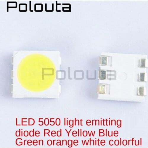 50 Pcs/lot LED Patch Light Emitting Diode Polouta Red yellow blue green white orange Highlight EL Products 6 Volt Leds Pinball
