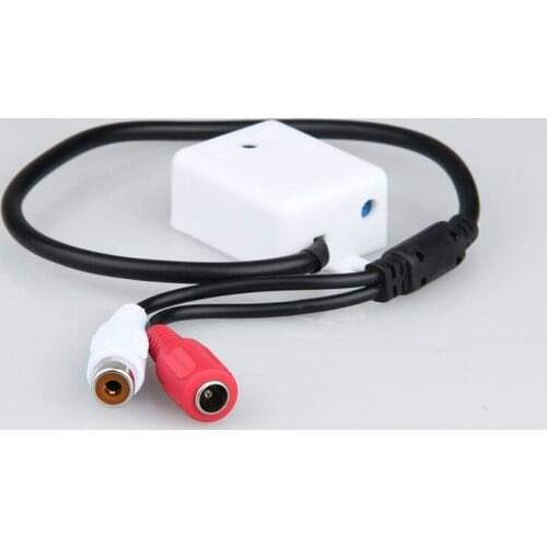 Free Shipping Mini CCTV Microphone for AHD Mobile DVR Recorder,4pcs/lot Low Noise Sensitivity Adjustable Sound Monitoring