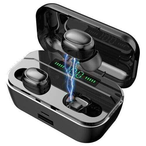 G6S TWS Wireless Bluetooth Earphones Headphones 9D Noise Reduction Stereo Sport Headsets Earbuds Earphone With Microphone