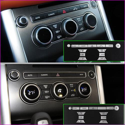 For 14-17 Range Rover Sport Car Modeling Multimedia Air Conditioning Volume Button Button Decorative Stickers Auto Accessories