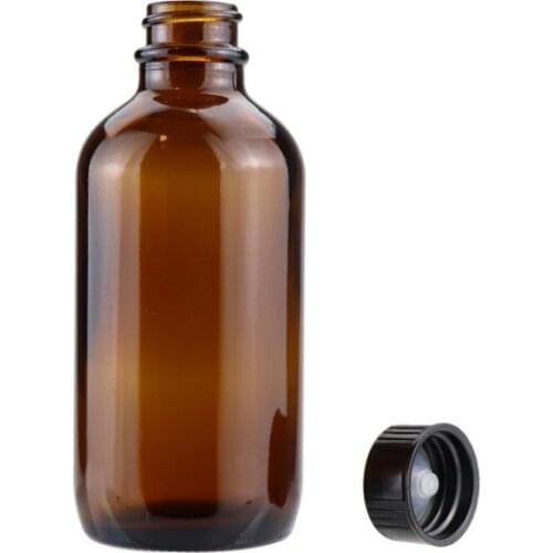 30ml 60ml Boston Essential Oil Bottle Amber Glass Liquid Aromatherapy Screw Lid Empty Essential Oil Bottle Packaging 20pcs/lot
