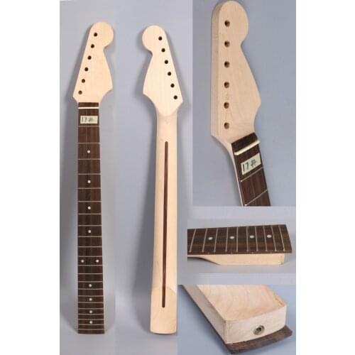 Maple Guitar Neck 22Fret 25.5inch Rosewood Fretboard Unfinished Dot Inlay
