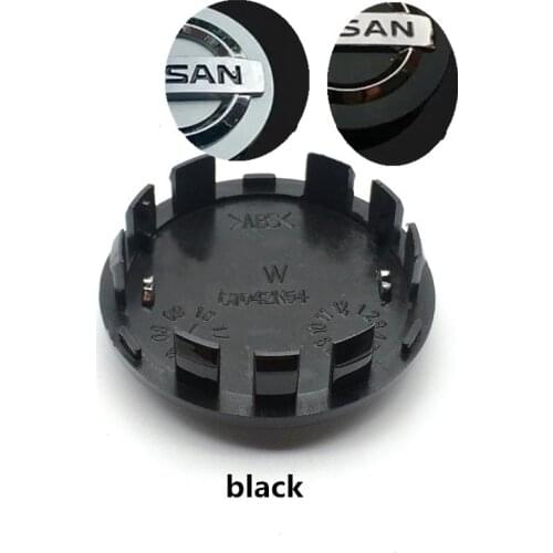 Good quality black/silver 20pcs*54MM badge for Nissan Wheel Center cap hub caps for Nissan Altima Maxima Murano 350Z emblem
