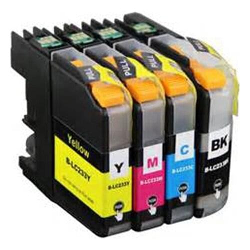 Vilaxh 4pcs For Brother LC233 Ink Cartridge For Brother DCP-J4120DW MFC-J4620DW J5320DW J5720DW Printer lc 233
