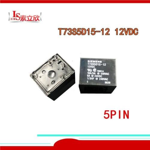 2PCS NEW relay T73S5D15-12 T73S5D15 12 12VDC 5PIN
